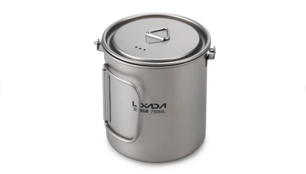 Титановая чашка750 мл,кружка 350 мл и спорк (набор 3 предмета),Lixada Титановая чашка750 мл,кружка 350 мл и спорк (набор 3 предмета),Lixada